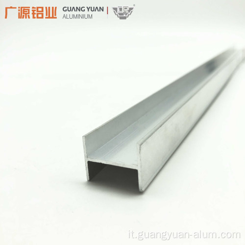 6063 T5 Mill Fine Alluminio H Profilo